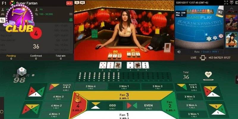 Người chơi Fan Tan trải nghiệm không gian trực tuyến thú vị